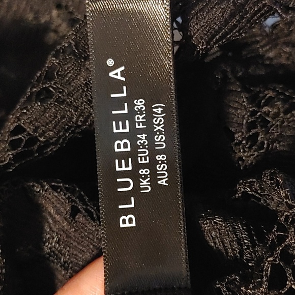 NWT Victoria Secret Bluebella Natalia Sheer Black Lace Thong Bodysuit - Picture 11 of 15